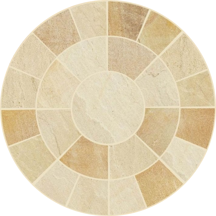 2.4 metre paving circle plan