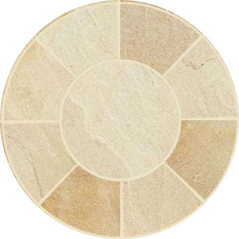 1.5 metre paving circle plan