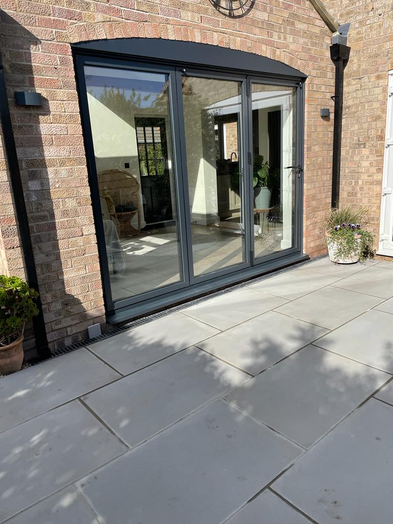 Kandla Grey sandstone in outdoor pathway